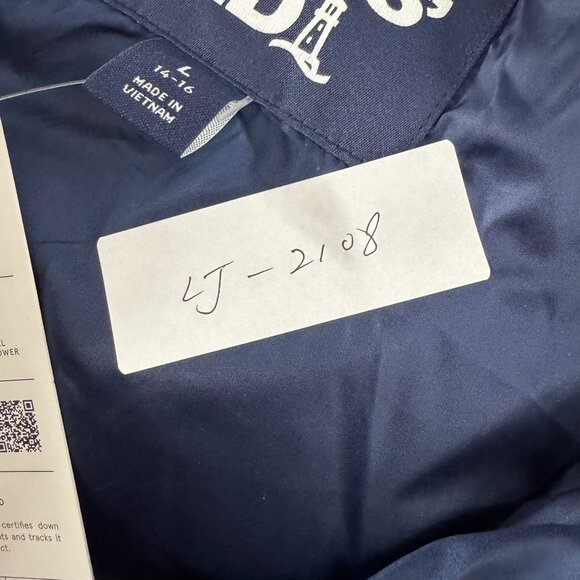 Lands' End 600 Down Puffer Vest Womens Large Fair Isle Full Zip NWT CJ-2108 - Picture 2 of 10